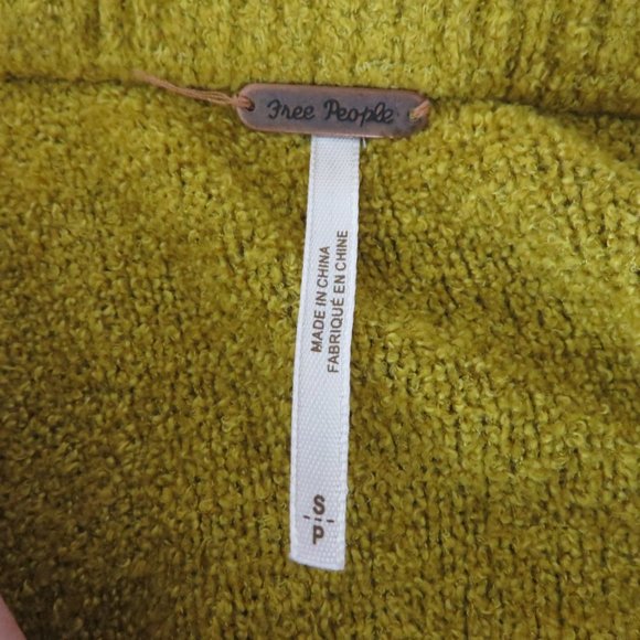 Free People Oversized Stripe Sweater Size Small Slouchy All About You Chenille - Picture 14 of 16